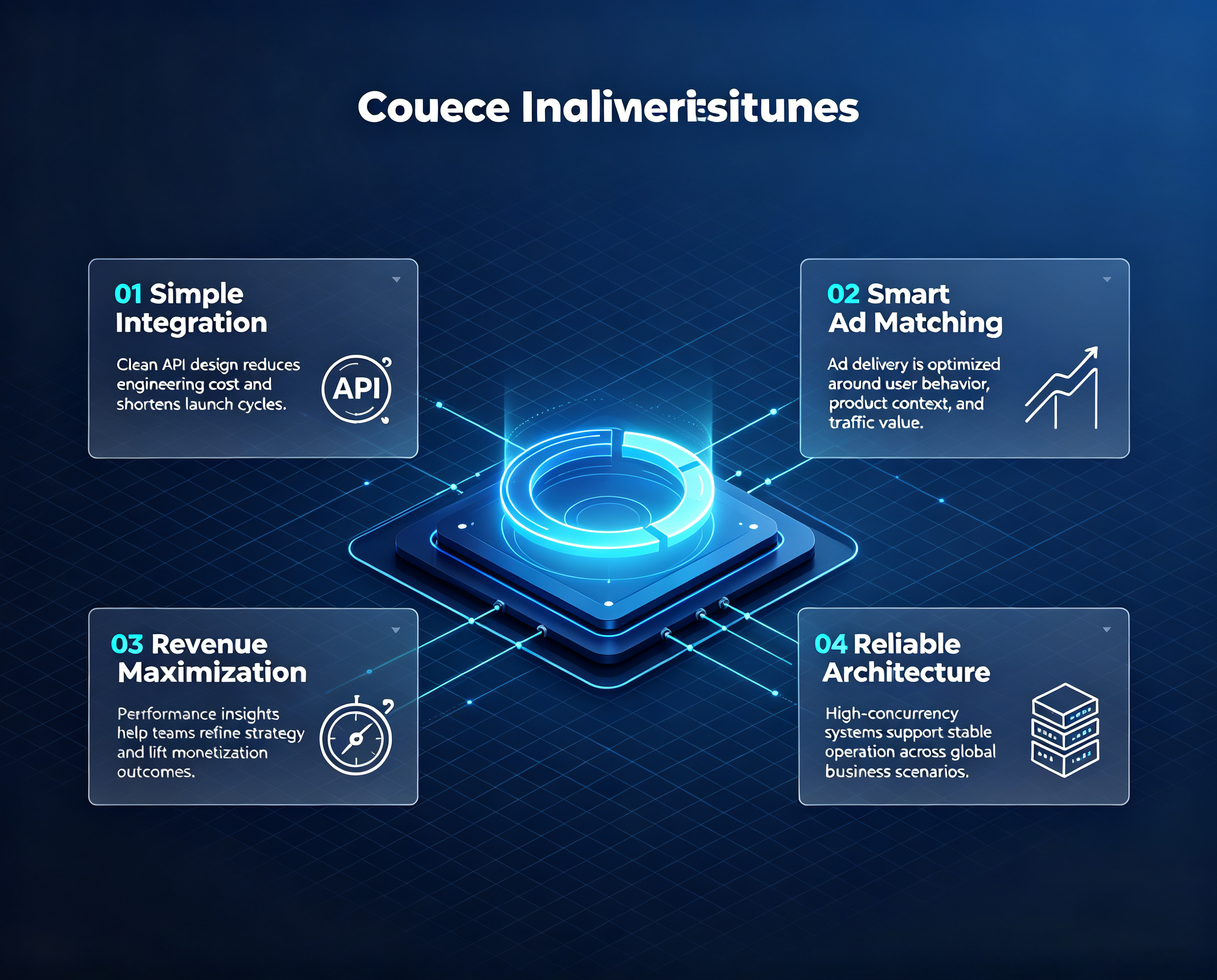 Real-time revenue optimization dashboard with trend chart and monetization metrics